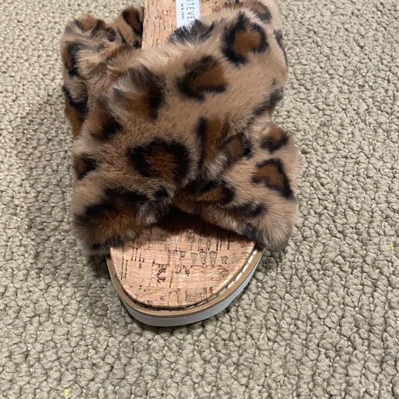 NEW Steven NEW YORK BY STEVE MADDEN leopard print sandals SLIP ON CADO SIZE 7.5 - Picture 8 of 9